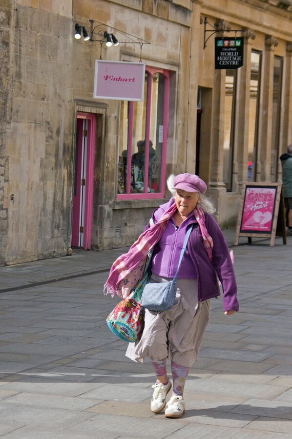 Pink and Purple Person